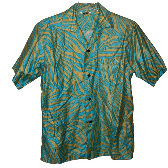 Vintage Other - Vintage Hawaiian Short Sleeved Button Front Casual Shirt Cotton Unisex Size Med